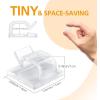 image110Pcs Cable Clips with Adhesive Tapes Wire Holder Organizer Cord Management for Car Office and Home by AGPTEK  ClearClear