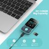 image32GB MP3 Player with Clip AGPTEK Bluetooth 50 Lossless Sound with FM Radio Voice Recorder for Sport Running Supports up to 128GB TF Card BlueBlue