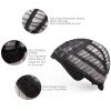 imageAGPTEK 13 Inches Straight Heat Resistant Short Bob Hair Wigs with Flat Bangs for Women Cosplay Daily Party  BlackGrey