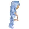 imageAGPTEK 275 Inches Full Long Curly Wavy Rainbow Hair Wig for Costume Cosplay Party Halloween  Harajuku Lolita Style Heat ResistantBlue