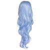 imageAGPTEK 275 Inches Full Long Curly Wavy Rainbow Hair Wig for Costume Cosplay Party Halloween  Harajuku Lolita Style Heat ResistantBlue