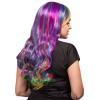 imageAGPTEK 275 Inches Full Long Curly Wavy Rainbow Hair Wig for Costume Cosplay Party Halloween  Harajuku Lolita Style Heat ResistantDazzle Color