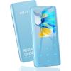imageAGPTEK 32GB MP3 Player with Bluetooth 53 A19X 24quot Curved Screen Portable Music Player with Speaker Lossless Sound with FM Radio Voice Recorder Supports up to 128GB BlackBlue