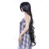 imageAGPTEK 40 Inches Heat Resistant Long Curly Wave Wig with Full Head Clip  Black