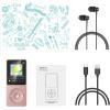 imageAGPTEK A02S 16GB MP3 Player 70 Hours Playback Lossless Sound Music Player Supports up to 128GB Dark BlueRose gold
