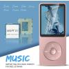 imageAGPTEK A02S 16GB MP3 Player 70 Hours Playback Lossless Sound Music Player Supports up to 128GB Dark BlueRose gold