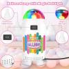 imageAGPTEK Air Balloon Pump Electric Blower with Dual Nozzles Portable Balloon Blower Pump for Inflation with LED Magical Ball Light for Decoration and Party