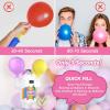 imageAGPTEK Air Balloon Pump Electric Blower with Dual Nozzles Portable Balloon Blower Pump for Inflation with LED Magical Ball Light for Decoration and Party