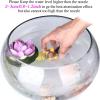 imageAGPTEK Aluminum Mist Maker Water Fountain Pond Fogger Air Humidifier Atomizer Mini Fog Machine with 12 Color Changing LED Lights