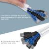 imageAGPTEK Cable Sleeve Cover 10ft  45 inch Desk Cord Organizer Cable Hider Home Office Wire Management Computer TV Wire Loom Tubing Pet Proof Cord Protector from Cat Dog Chewing BlackWhite