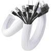 imageAGPTEK Cable Sleeve Cover 10ft  45 inch Desk Cord Organizer Cable Hider Home Office Wire Management Computer TV Wire Loom Tubing Pet Proof Cord Protector from Cat Dog Chewing BlackWhite