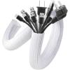 imageAGPTEK Cable Sleeve Cover 10ft  45 inch Desk Cord Organizer Cable Hider Home Office Wire Management Computer TV Wire Loom Tubing Pet Proof Cord Protector from Cat Dog Chewing BlackWhite
