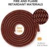 imageAGPTEK Cable Sleeve Cover 10ft  45 inch Desk Cord Organizer Cable Hider Home Office Wire Management Computer TV Wire Loom Tubing Pet Proof Cord Protector from Cat Dog Chewing BlackBlackRed