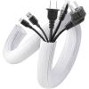 imageAGPTEK Cable Sleeve Cover 10ft  45 inch Desk Cord Organizer Cable Hider Home Office Wire Management Computer TV Wire Loom Tubing Pet Proof Cord Protector from Cat Dog Chewing BlackWhite