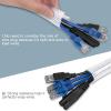 imageAGPTEK Cable Sleeve Cover 10ft  45 inch Desk Cord Organizer Cable Hider Home Office Wire Management Computer TV Wire Loom Tubing Pet Proof Cord Protector from Cat Dog Chewing BlackWhite