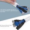 imageAGPTEK Cable Sleeve Cover 10ft  45 inch Desk Cord Organizer Cable Hider Home Office Wire Management Computer TV Wire Loom Tubing Pet Proof Cord Protector from Cat Dog Chewing BlackWhite