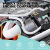 imageAGPTEK Cable Sleeve Cover 10ft  45 inch Desk Cord Organizer Cable Hider Home Office Wire Management Computer TV Wire Loom Tubing Pet Proof Cord Protector from Cat Dog Chewing BlackWhite
