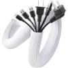 imageAGPTEK Cable Sleeve Cover 10ft  45 inch Desk Cord Organizer Cable Hider Home Office Wire Management Computer TV Wire Loom Tubing Pet Proof Cord Protector from Cat Dog Chewing BlackWhite