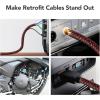 imageAGPTEK Cable Sleeve Cover 10ft  45 inch Desk Cord Organizer Cable Hider Home Office Wire Management Computer TV Wire Loom Tubing Pet Proof Cord Protector from Cat Dog Chewing BlackBlackRed