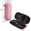 imageAGPTEK Carrying Case EVA Zipper Carrying Hard Case Cover for Digital Voice Recorders MP3 Players Storage Holder for 3D Printing Pen USB Cable Earphones Memory Cards U Disk BlackPink