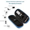 imageAGPTEK Carrying Case EVA Zipper Carrying Hard Case Cover for Digital Voice Recorders MP3 Players Storage Holder for 3D Printing Pen USB Cable Earphones Memory Cards U Disk BlackBlue