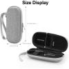 imageAGPTEK Carrying Case EVA Zipper Carrying Hard Case Cover for Digital Voice Recorders MP3 Players Storage Holder for 3D Printing Pen USB Cable Earphones Memory Cards U Disk BlackGray