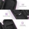 imageAGPTEK Carrying Case EVA Zipper Carrying Hard Case Cover for Digital Voice Recorders MP3 Players Storage Holder for 3D Printing Pen USB Cable Earphones Memory Cards U Disk BlackPurple