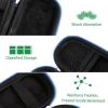 imageAGPTEK Carrying Case EVA Zipper Carrying Hard Case Cover for Digital Voice Recorders MP3 Players Storage Holder for 3D Printing Pen USB Cable Earphones Memory Cards U Disk BlackBlue