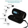 imageAGPTEK Carrying Case EVA Zipper Carrying Hard Case Cover for Digital Voice Recorders MP3 Players Storage Holder for 3D Printing Pen USB Cable Earphones Memory Cards U Disk BlackBlack