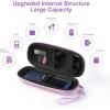 imageAGPTEK Carrying Case EVA Zipper Carrying Hard Case Cover for Digital Voice Recorders MP3 Players Storage Holder for 3D Printing Pen USB Cable Earphones Memory Cards U Disk BlackPurple