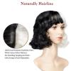 imageAGPTEK Cosplay Synthetic Wavy Wigs 126inch Black and White Wig Cruella Deville Wig Heat Resistant Fiber Soft and Smooth Texture Wig Perfect for Halloween WigCosplay and Festive Decorations