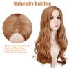 imageAGPTEK Cosplay Synthetic Wavy Wigs M3GAN Wig 275inch Middle Part CurlyHeat Resistant Fiber Soft and Smooth Texture Perfect for HalloweenCosplay and Festive Decorations