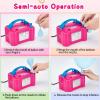 imageAGPTEK Electric Air Balloon Pump 110V 600W Rose Red Portable Dual Nozzle InflatorBlower for Party DecorationARose Red