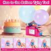 imageAGPTEK Electric Air Balloon Pump 110V 600W Rose Red Portable Dual Nozzle InflatorBlower for Party DecorationARose Red