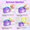 imageAGPTEK Electric Air Balloon Pump 110V 600W Rose Red Portable Dual Nozzle InflatorBlower for Party DecorationBPurple