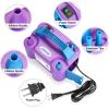 imageAGPTEK Electric Air Balloon Pump 110V 600W Rose Red Portable Dual Nozzle InflatorBlower for Party DecorationBPurple