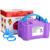 imageAGPTEK Electric Air Balloon Pump 110V 600W Rose Red Portable Dual Nozzle InflatorBlower for Party DecorationBPurple