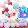imageAGPTEK Electric Air Balloon Pump 110V 600W Rose Red Portable Dual Nozzle InflatorBlower for Party DecorationBPurple