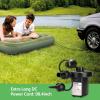 imageAGPTEK Electric Air PumpPortable Air Pump with 3 Nozzles 45kPa QuickFill110V AC12V DC InflatorDeflator Pumps for Outdoor Camping Inflatable Air Mattress Beds Boats Swimming Ring