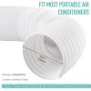 imageAGPTEK Exhaust Hose for Portable Air Conditioner 59 Inch Diameter AC Vent Hose Replacement for 59 inch Exhaust Vent Tube Counter Clockwise Thread 59 Length59inch
