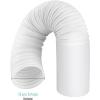 imageAGPTEK Exhaust Hose for Portable Air Conditioner 59 Inch Diameter AC Vent Hose Replacement for 59 inch Exhaust Vent Tube Counter Clockwise Thread 59 Length59inch