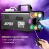 imageAGPTEK Fog Machine 500W Portable Led Smoke Machine with Lights Red Blue Green ampamp Wireless Remote Control for Halloween Christmas Wedding Parties DJ Performance ampamp Stage Show