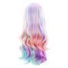 imageAGPTEK Full Long Curly Wavy Rainbow Hair Wig Heat Resistant Wig for Music Festival Theme Parties Wedding Concerts Dating Cosplay ampamp MoreLong Curly Wig