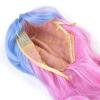 imageAGPTEK Image Long Full Curly Wavy MultiColor Lolita Halloween Wigs for Women Cosplay Costume Party with Wig Cap Comb and Rubber Band  Light Blue Pink