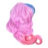 imageAGPTEK Image Long Full Curly Wavy MultiColor Lolita Halloween Wigs for Women Cosplay Costume Party with Wig Cap Comb and Rubber Band  Light Blue Pink
