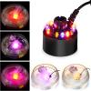 imageAGPTEK Mist Maker Fogger Water Fountain Pond Fog Machine Atomizer Air Humidifier with 12 LED Light Color Change for Office Home Room Car Black