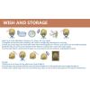 imageAGPTEK MultiColor Ombre Short Bob Wig Shoulder Length Hair Extension With Stretchable Hairnet