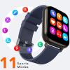 imageAGPTEK Smart Watch 169quot43mm Smartwatch for Android and iOS Phones IP68 Waterproof Fitness Tracker Watch Heart Rate Monitor Pedometer Sleep Monitor for Men WomenBlue