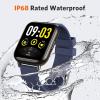 imageAGPTEK Smart Watch 169quot43mm Smartwatch for Android and iOS Phones IP68 Waterproof Fitness Tracker Watch Heart Rate Monitor Pedometer Sleep Monitor for Men WomenBlue