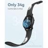 imageAGPTEK Smart Watch for Women Men 5ATM Waterproof Smartwatch for Android and iOS Phones Fitness Tracker Watch with 100 Sports Modes Heart Rate Monitor Pedometer Sleep Monitor BlackBlack